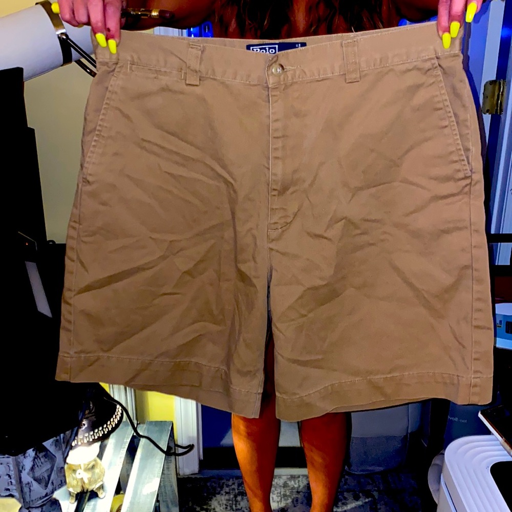 Kahki polo pants mens size 35 waist. Like new